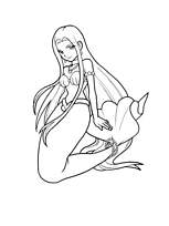 coloriage mermaid melody sara princesse de l ocean indien